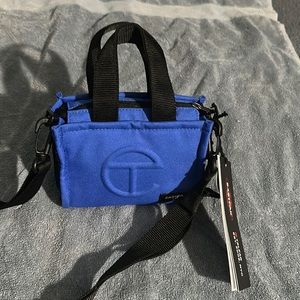 Telfar small shopping bag Eastpak collection blue